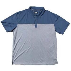 Bolle Polo Shirt Mens 2XL Performance Moisture Wick Blue‎ Golf Work Classic XXL